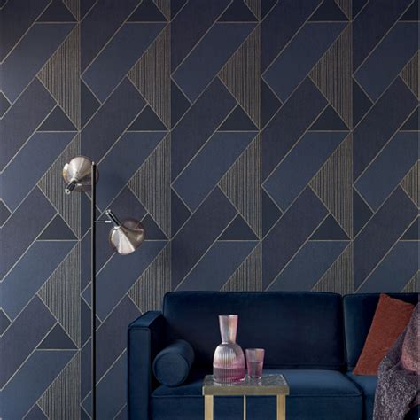 Art Deco Glam Geometric Wallpaper Lelands Wallpaper