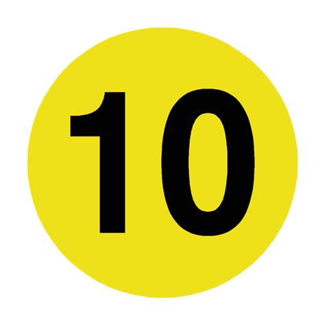 Number 10 Floor Marker Safety Uk