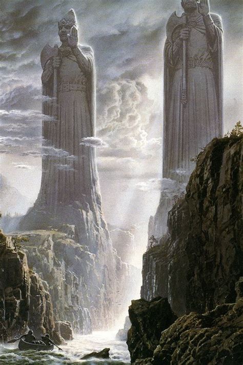 The River Anduin The Pillars Of The Kings Śródziemie Tolkien Hobbit