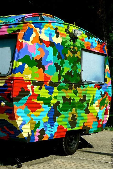 Colorful Camouflage Style Trailer The Perfect Vehicle That Will Surely