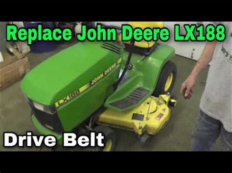 John Deere Lx176 Drive Belt Routing Diagram