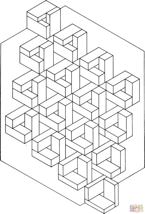 Optical Illusion Coloring Pages For Adults Coloring Pages 3762 The