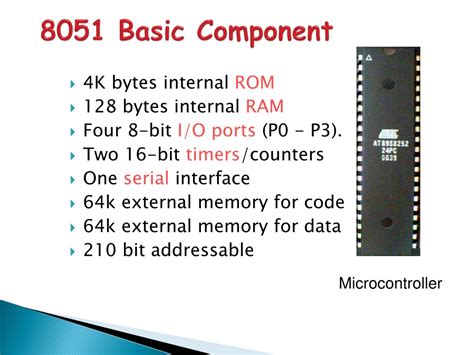 Ppt The 8051 Microcontroller Powerpoint Presentation Free Download