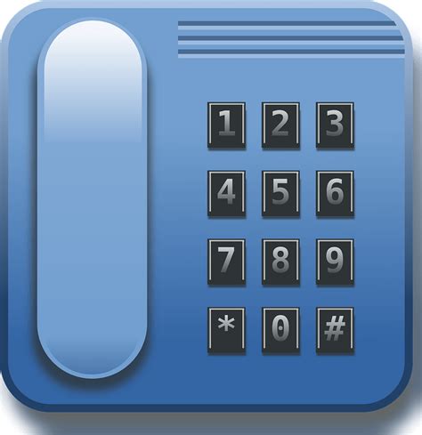 Blue Phone With Keypad Clipart Free Download Transparent Png Creazilla