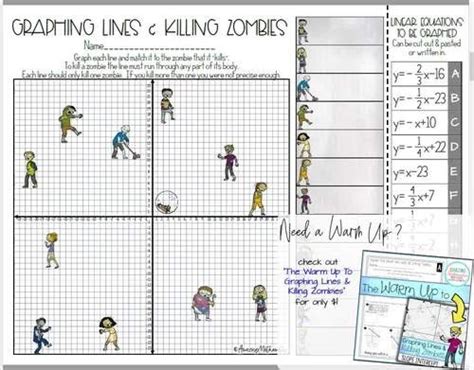 Https://tommynaija.com/worksheet/graphing Lines And Killing Zombies Worksheet Answer Key