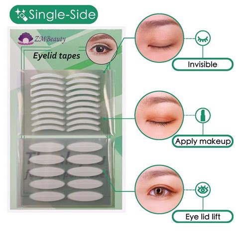 1 Packs Natural Invisible Single Sided Eyelid Tapes Stickers Medical