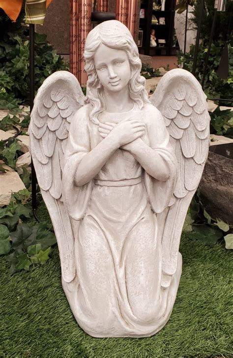 28″ Angel Kneeling Statue Rome Inspirations