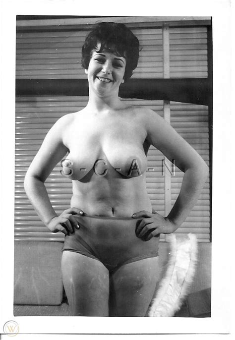 Original Vintage S S Nude Rp Well Endowed Woman Sheer Panties