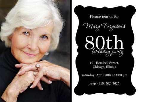 80th Birthday Invitations Templates Ideas | Download Hundreds FREE