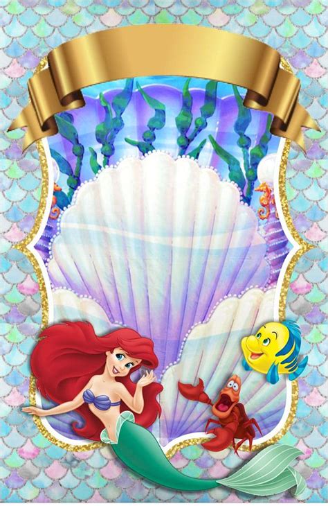Tarjeta De Invitaci N Digital O Imprimible Mermaids Archivo Editable