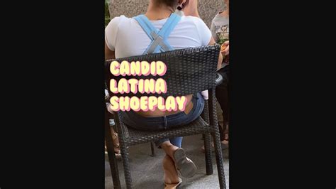Candid Shoeplay By Latina Mom Outside Of Starbucks Youtube