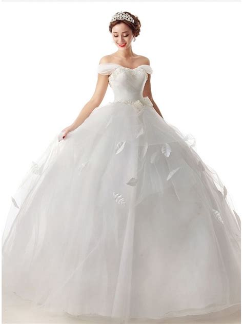 Abito da sposa bianco vestito senza spalline split contorto strass sposa in chiffon. Vestito da Sposa Principesco a Palloncino con gonna ampia ...