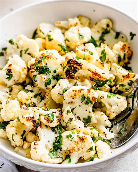 Healthy Roasted Cauliflower Salad Roasted Cauliflower Recipes