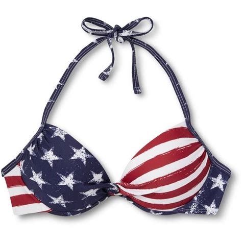 Women S American Flag Push Up Halter Bikini Top Xhilaration Bikini Tops Halter Bikini Top