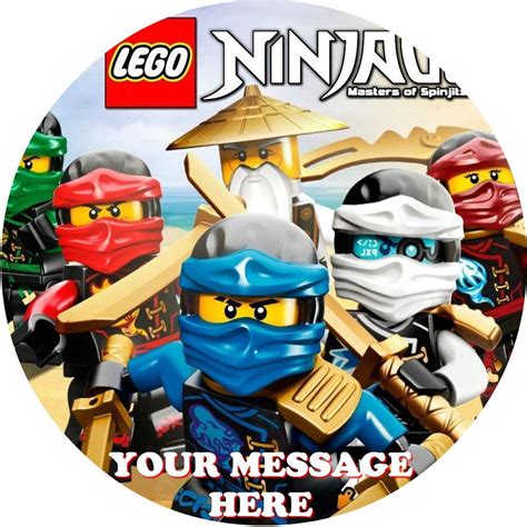 Lego Ninjago Edible Image Cake Topper Personalized Birthday Sheet