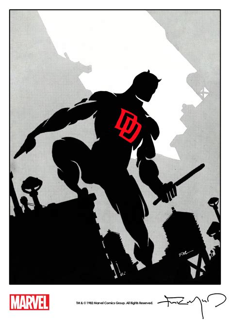 Daredevil by Frank Miller from the cover of Comics Feature Magazine #70