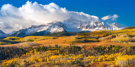 Wallpaper Usa Wilson Peak Colorado Nature Autumn Mountain Landscape
