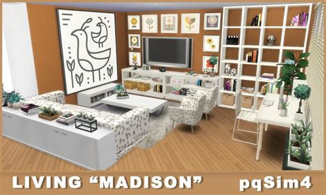 Sims 4 Ccs The Best Living “madison” By Pqsim4 Muebles Sims 4 Cc