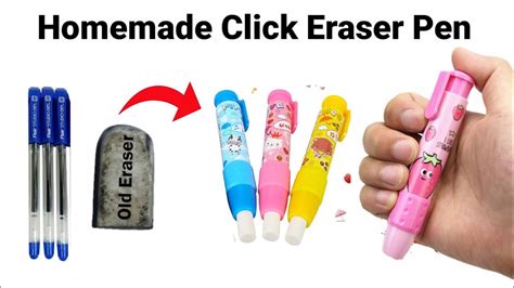 How To Make Eraser With Glitter Lava Penhomemade Eraser Penliquid