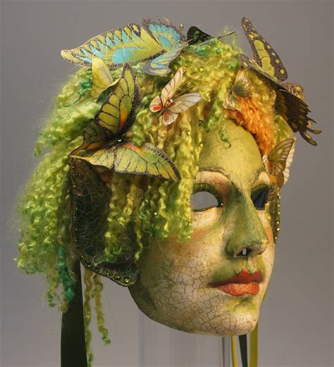 La Fee Verte Or Green Fairy Mask Made To Order Etsy Italian Masks