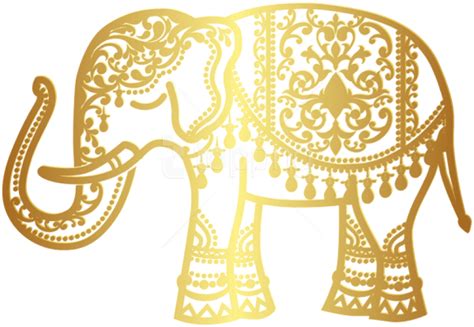Download Free Png Download Decorative Gold Indian Elephant Png