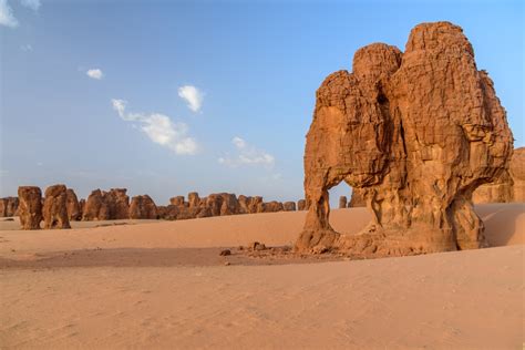 Pinnacles Of Sandstone In The Sahara Desert