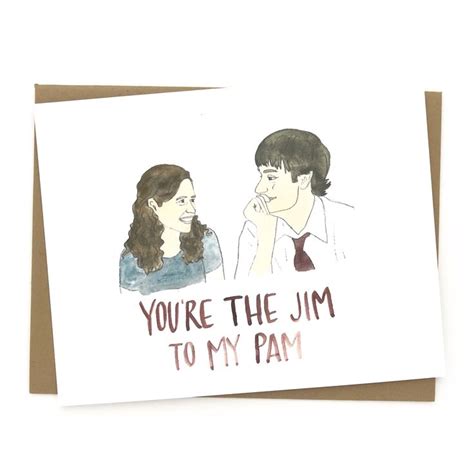Jim And Pam The Office Love Card Wholesale The Office Valentines Love Cards Valentine Day