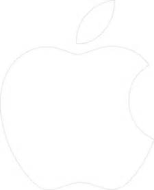 Apple logo blanc png 2 png image. White Apple Logo On Black Background Clip Art at Clker.com ...