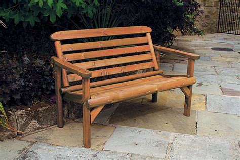 Woodshaw Thornton Rustic Bench 4ft 2 Seater Simply Wood