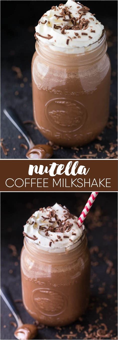 Nutella Coffee Milkshake Simply Stacie