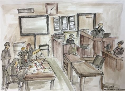 Mock Trialin As A Courtroom Sketch Artist Clem C