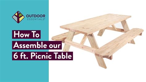 How To Assemble Our Full Size Picnic Table Youtube