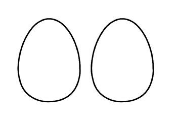 Those are fantastic blueprints for kids who. Blank Easter Egg Template (Half Sheet to save paper!) by ...