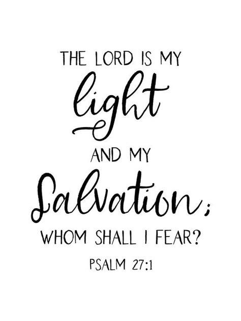 The Lord Is My Light And My Salvation Whom Shall I Fear Psalm V X Jpeg Print My