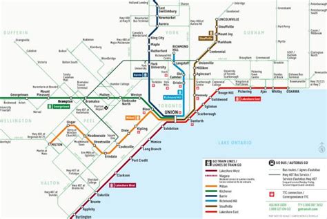 Metrolinx Applied Wayfinding Go Transit System Map Transit Map