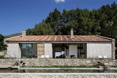 Spanish Stable Turned Contemporary Stone Home Modern House Designs