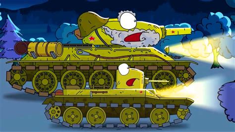 Serangan Malam Kartun Perang Animasi Tentang Tank Mobil Anak Kartun Kartun Tentang