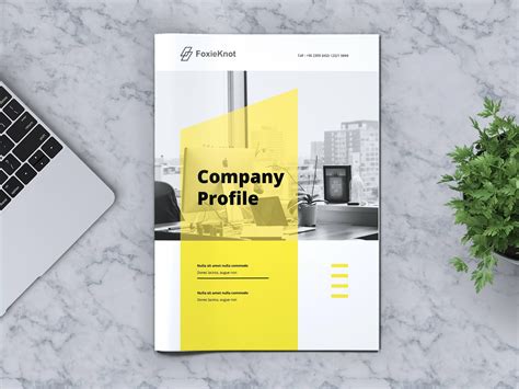 Company Profile Cover Page Design