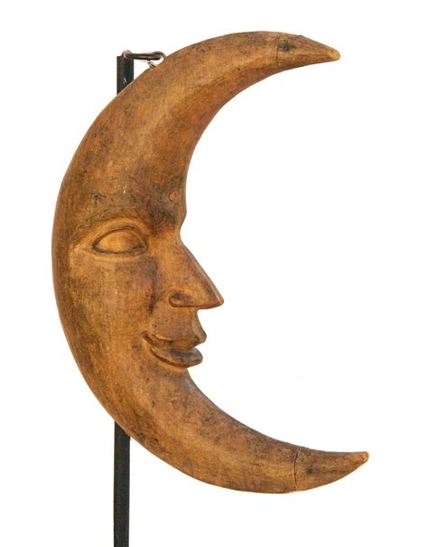Lot 34 Carved Wooden Crescent Moon Willis Henry Auctions Inc