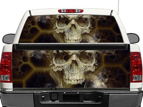 car offroad truck suv rear windshield skull graphic vinyl cool sticker 165x56cm easy to use and
