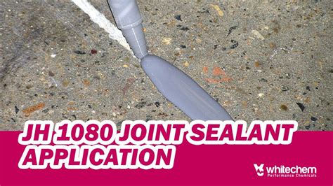 Whitechem Jh 1080 Polyurea Based Joint Sealant Application Youtube