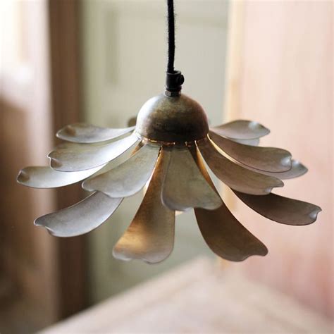 Pendant luminaires for accent lighting. Wonderful light, so whimsical! | Metal flower pendant