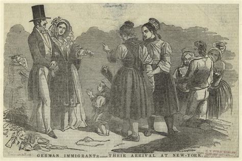 German Immigrants Their Arrival At New York Nypl Digital Collections