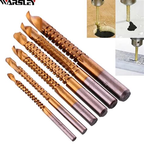 6pcs Twist Drill Bit Power Tool Drill High Speed Steel Twist Sawtooth