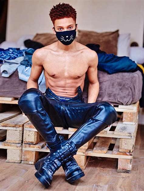 Model Behavior — Siroyagihkd Pierre Sekongo By Lulu Delafalaise Mens Leather Pants Mens
