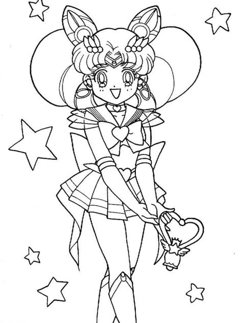 Coloriage Sailor Chibi Moon De Anime Sailor Moon Télécharger Et