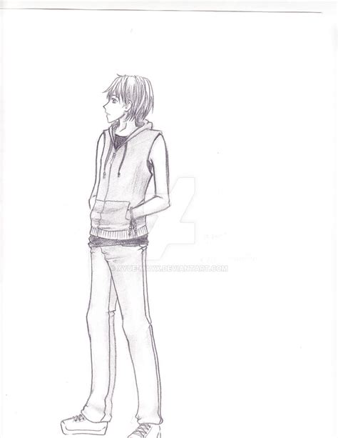 Boy Standing Drawing At Getdrawings Free Download