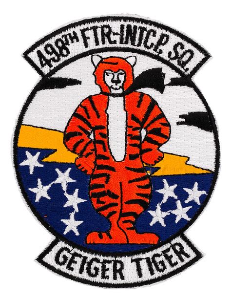 Air Force 498th Intercept Squadron Patch Geiger Tiger Flying Tigers