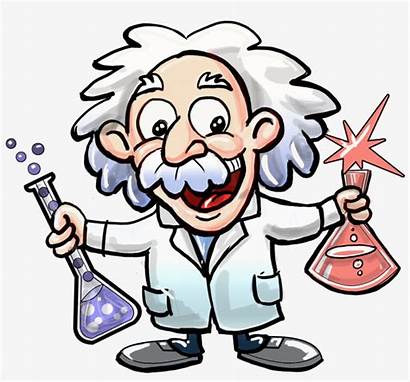Einstein Albert Cartoon Science Scientist Clipart Junior