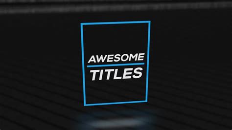 3d Simple Titles Pack After Effects Templates Motion Array